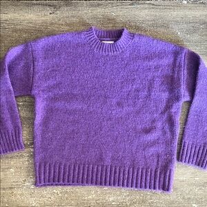 Topshop purple crewneck sweater